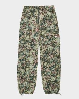 Kobi Halperin Helena Wide-Leg Botanical-Print Pants | Neiman Marcus