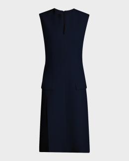 cut out knitted dress Riviera Cutout Back Knit Midnight / M (US 4) inventorycheck Size:9-12 Months - Red Dahlia inspired embroidered logo Unpadded Fashion Strapless Black Dress