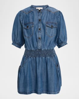 white christmas dresses Neiman Marcus Designer Denim Shirt Dress main image 1