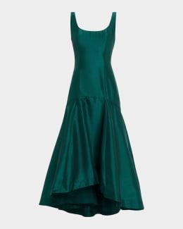 knee length dresses for ladies STAUD CHANDLER DRESS BLACK