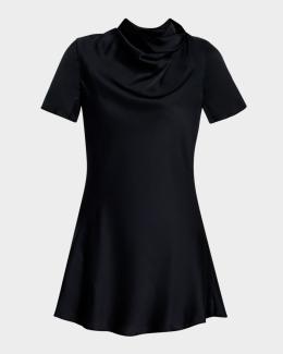 chinese dress ladies Staud Women's Hawthorne Dress, Black/Ivory