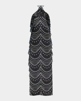 Veronica Beard Anna Stripe Sleeveless Maxi Dress | Neiman Marcus