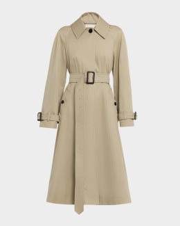 Burberry Kensington Organic Belted Double-Breasted Trench Coat