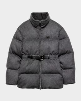 Prada Cashmere and Wool Down Jacket | Neiman Marcus