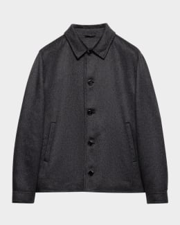 ジャケット Prada Single-Breasted Wool Jacket Anthracite Gray Single-breasted chevron wool jacket | PRADA