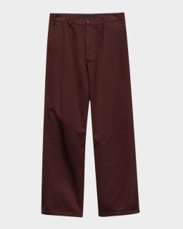 Prada Men's Light Cotton Chino Pants | Neiman Marcus