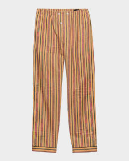 パンツ [PRADA] Melange Cappuccino Polyester Blend Pal Prada Men's Cotton Pants | Neiman Marcus