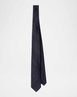 PRADA ネクタイ Prada Men's Textured Silk Geometric Tie | Neiman Marcus
