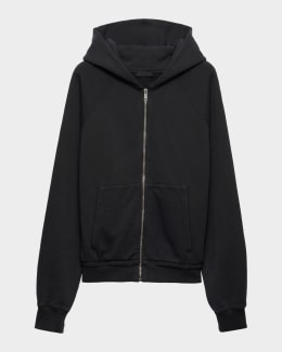 ジャケット・アウター Prada Mohair Hoodie Prada Wool Blend Fleece Cardigan Hoodie - Black | Editorialist