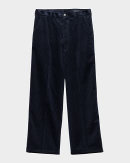 Prada Men's Cotton and Silk Pants | Neiman Marcus