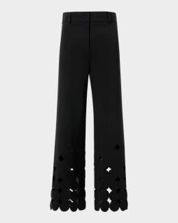 Akris punto Cindy Signature Jersey Bootcut-Leg Ankle Pants
