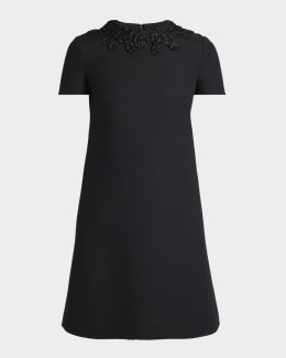dark blue a line dress Sweetheart Navy Blue Appliques A-line Ruffle Long Prom Dress, Navy Blue / 2 main image 0