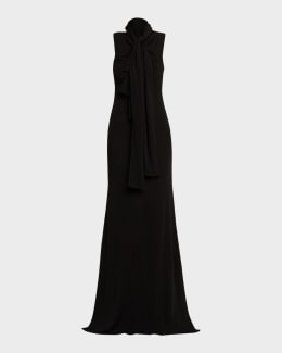open lace back dress Gray Asymmetric Cut-out Dress | ALAIA main image 1