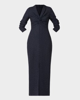 Shoshanna Kiriya Floral Lace Column Midi Dress | Neiman Marcus