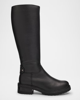 La Canadienne Davide Shearling-Lined Waterproof Suede Knee-High