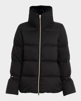 Herno Maria Water-Resistant Ultralight Nylon Long Puffer