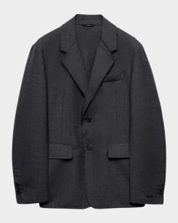 ジャケット・アウター SS/2014 PRADA double breasted jacket Prada Men's Double-Breasted Cashmere Jacket | Neiman Marcus