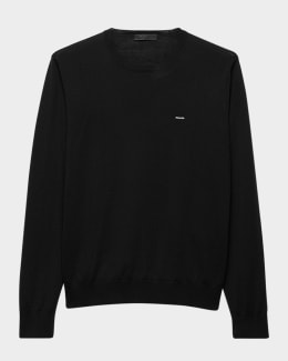 Prada Men's Ribbed Zip Sweater | Neiman Marcus