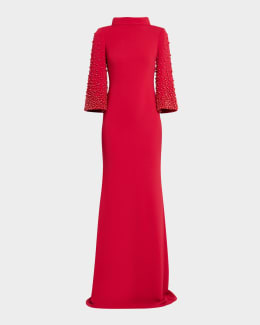 Badgley Mischka Women's Off-the-Shoulder Cocktail Dress - Red - Size 6