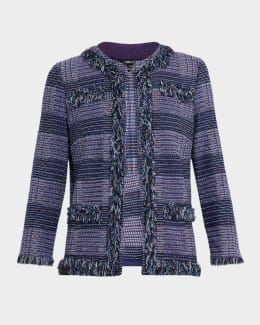 FRAME The Tweed Fringe Jacket | Neiman Marcus