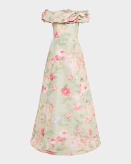 knee length dresses for ladies Teri Jon Tea Length Embroidered Tulle Cocktail Dress – Glasscock Boutique