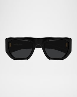 Saint Laurent SL816 Recycled Acetate Sunglasses | Neiman Marcus