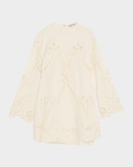 tommy bahama cotton clip embroidered tier dress Tommy Bahama Women's Cotton Clip Embroidered Tier Dress, Black, XS main image 1