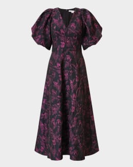 Kay Unger New York Begonia Sleeveless Midi Cocktail Dress | Neiman Marcus