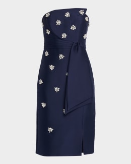 Mestiza New York Elliana Embroidered Applique Midi Dress | Neiman Marcus