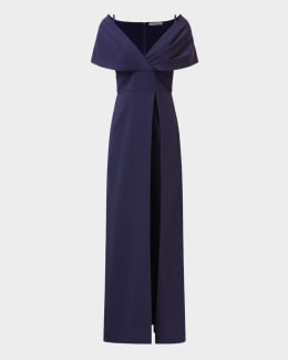 Kay Unger New York Begonia Sleeveless Midi Cocktail Dress | Neiman Marcus