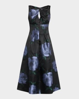 chinese dress ladies Emily Appliqu Midi Dress