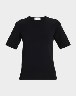 トップス JIL SANDER T-SHIRT Jil Sander logo-print T-shirt | White | FARFETCH