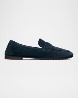 Tory Burch Sporty Suede Slip-On Loafers | Neiman Marcus display picture 3