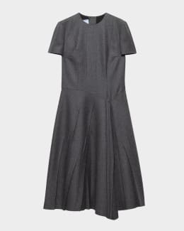 Prada Fit-Flare Mini Dress