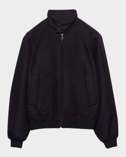 Prada Men's Single-Breasted Wool-Cashmere Coat | Neiman Marcus