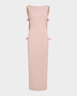 helsa dress brown Shannon Halter Necktie Floor Length Dress Brown / 10