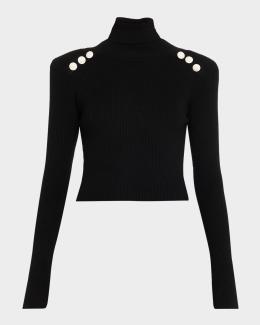 Vince Women's Side Slit Turtleneck Sweater – Soft, Elongated Knit With Rib Trim, Casual Chic Top - View #10