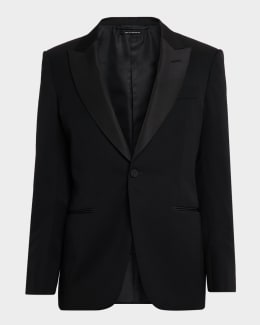 TOM FORD Men's Wool-Silk Velvet Cocktail Jacket | Neiman Marcus