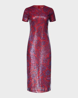 chinese dress ladies Milly Tahlia Velvet Lace Midi Dress - Navy/Black