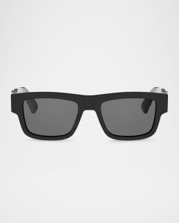 Saint Laurent Men's SL 83-001 Acetate Rectangle Sunglasses