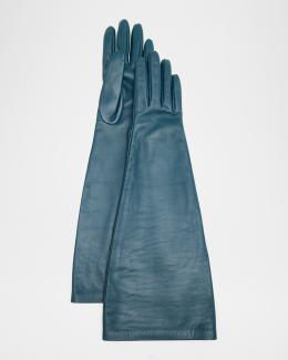Saint Laurent YSL Vintage-Style Slit Gloves | Neiman Marcus