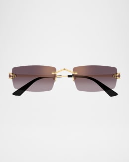 Cartier Mirrored Round Metal Sunglasses | Neiman Marcus