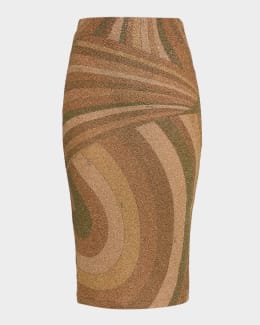 Pucci Orchidee Silk Twill Mini Skirt | Neiman Marcus