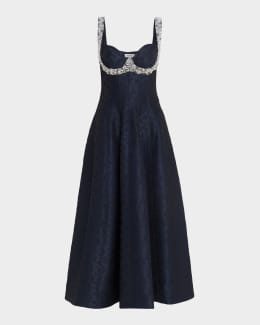 SIMKHAI Jenna Eyelet Halter Mini Dress | Neiman Marcus