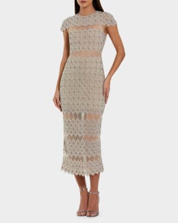 Mac Duggal Cocktail Beaded Sheath Mini Dress | Neiman Marcus
