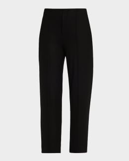 Theory Admiral Crepe Slim Full-Length Trousers | Neiman Marcus