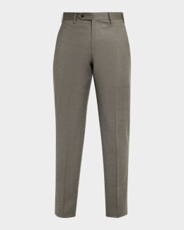 Prada Men's Straight-Fit Mohair-Wool Pants | Neiman Marcus