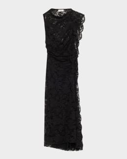 black mini linen dress Plaza Nights Linen-Blend Mini Dress in Black L / Black main image 0