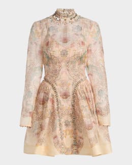strapless open back dress PINK x LoveShackFancy Strapless Lace Mini Dress main image 1