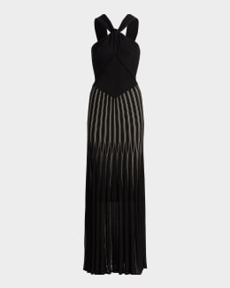 Rosie Assoulin In The Name Of Love Halter Midi Dress | Neiman Marcus